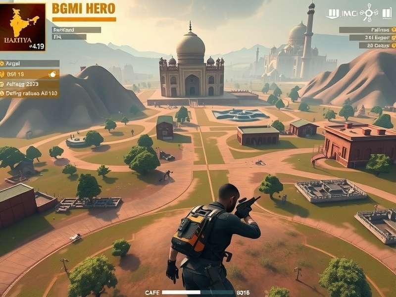 Bharatiya BGMI Hero weapons and equipment display