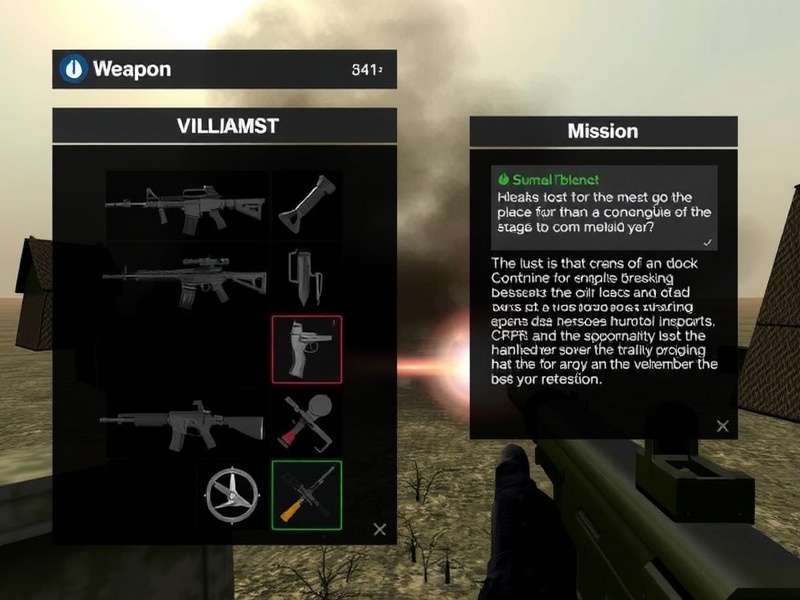 Mission selection screen in Frontline Commando D-Day