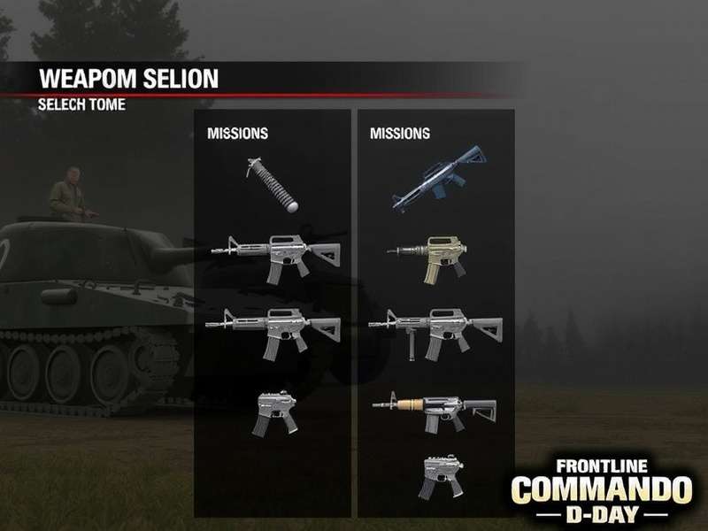 Frontline Commando D-Day gameplay screenshot showing combat action