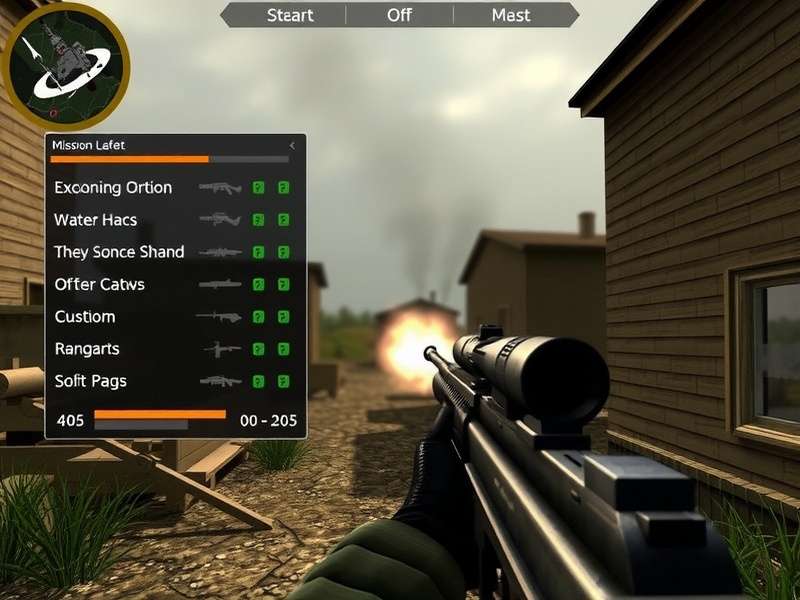 Weapon selection screen in Frontline Commando D-Day