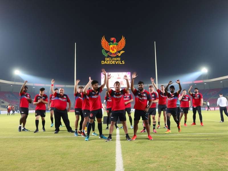 Delhi Daredevils Rugby championship celebration