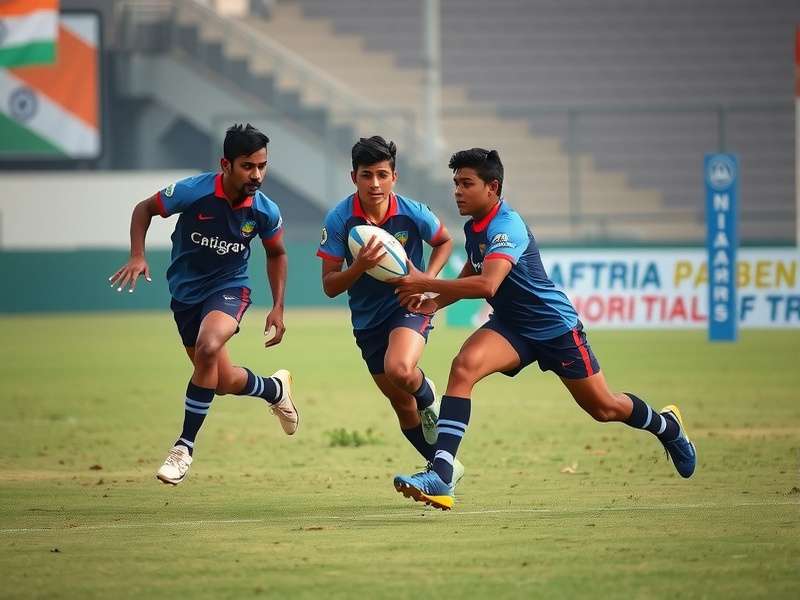 Future Indian rugby stars in training
