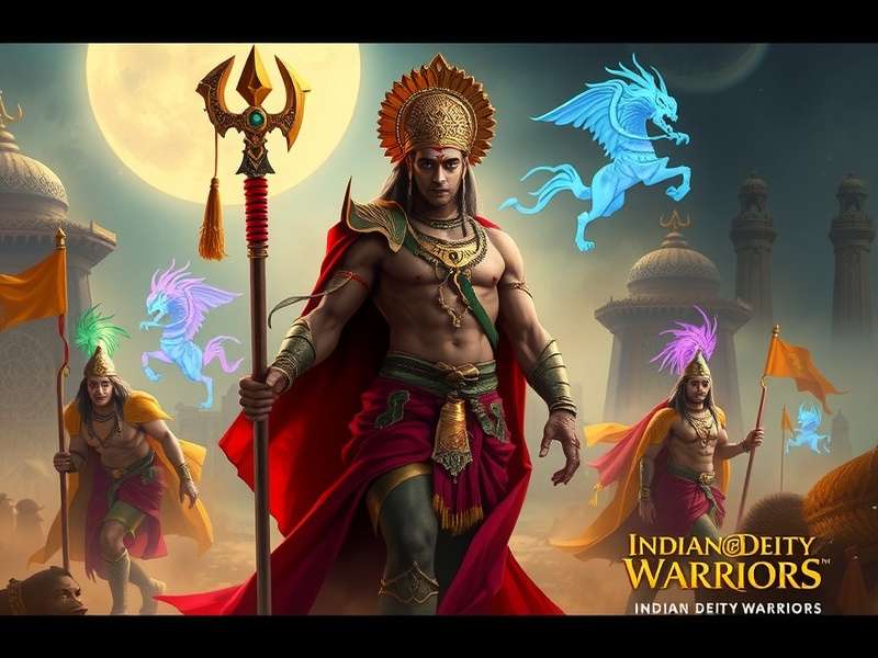 Indian Deity Warriors story campaign showing different mythological realms