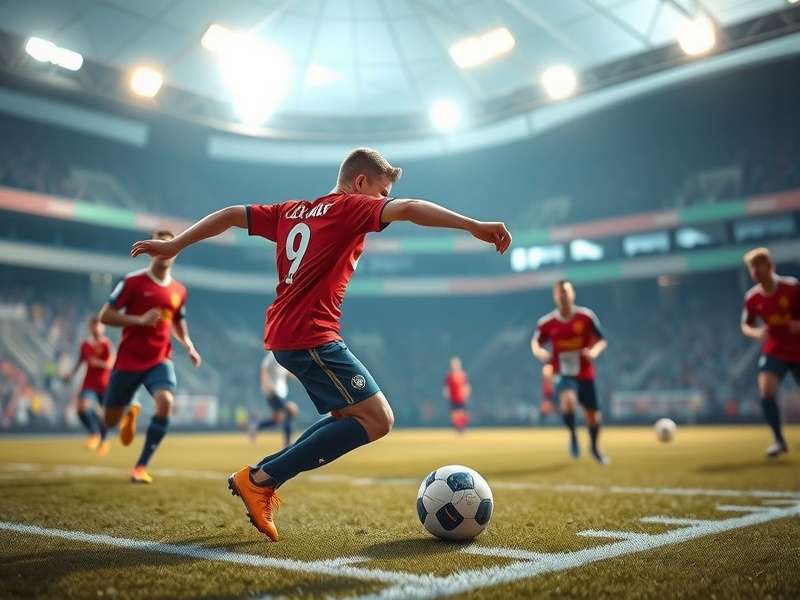 Indian FIFA players competing in a vibrant eSports tournament, showcasing intense focus and team spirit