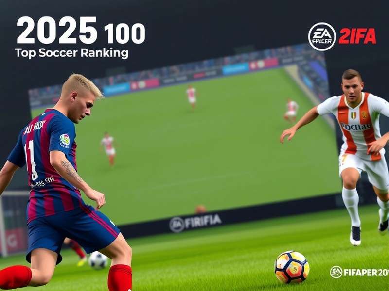 Visual chart showing the Top 10 teams in FIFA Soccer Rankings 2025