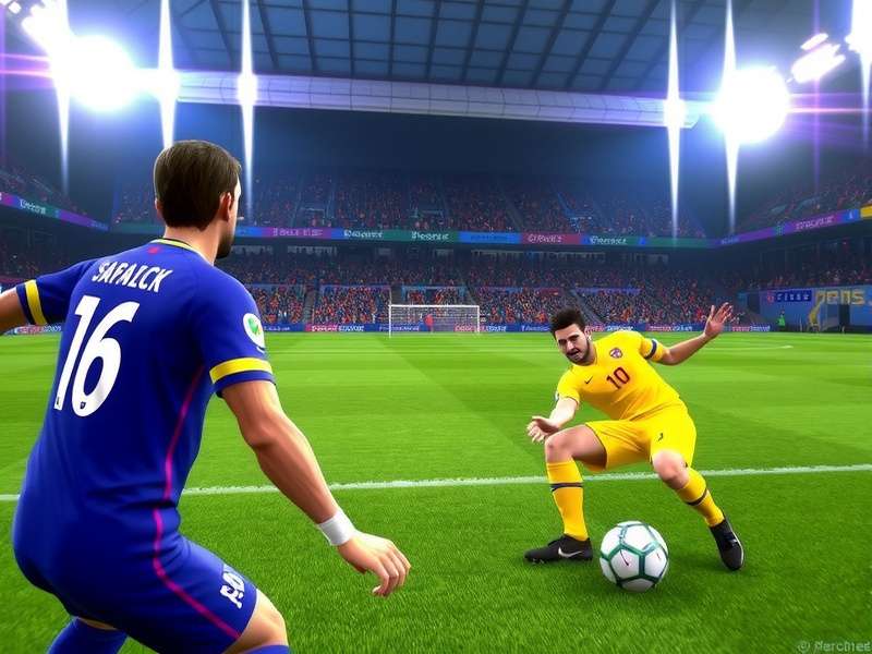 FIFA Soccer 12 3DS gameplay screenshot showing 3D football action