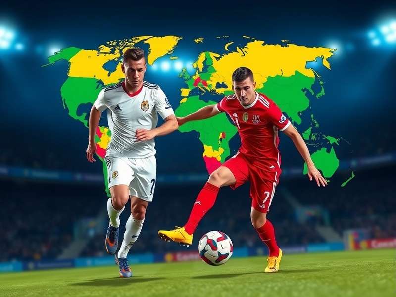 Indian National Football Team celebrating a goal in a packed stadium