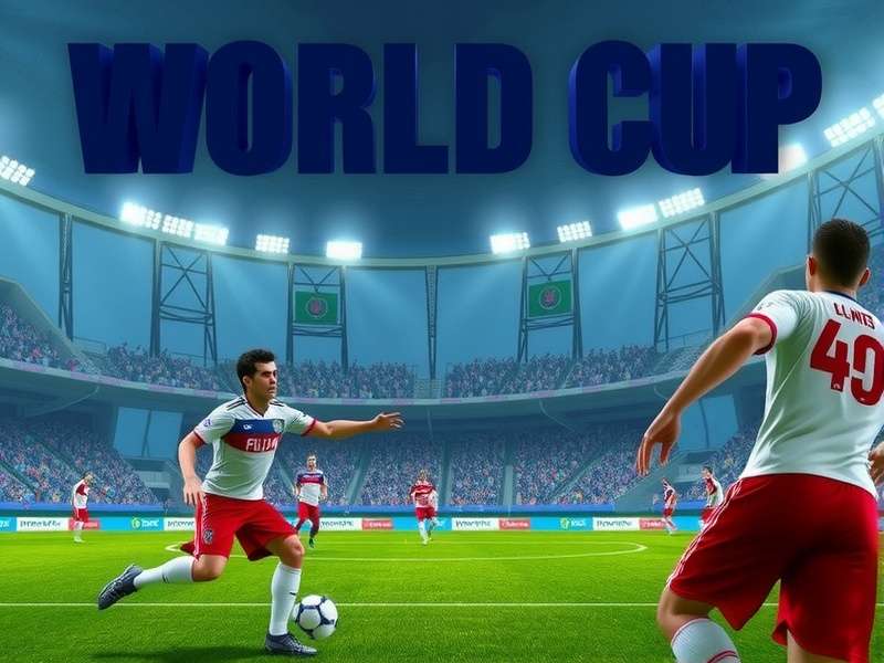 FIFA World Cup Trophy held by celebrating players