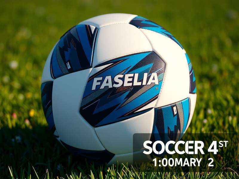 Official FIFA Size 4 soccer ball on green grass with a measuring tape showing circumference
