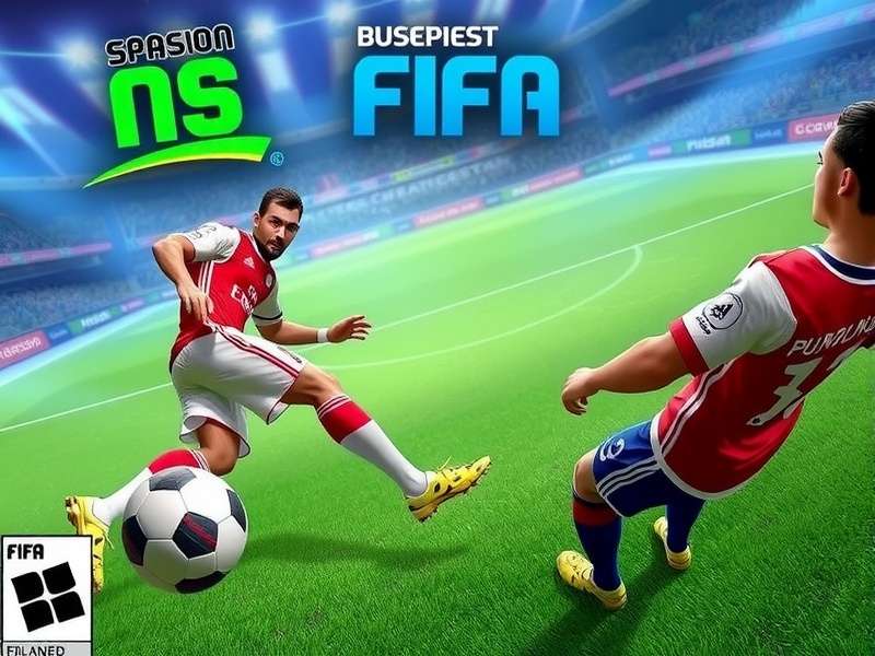 Dynamic FIFA Soccer gameplay screenshot showing a player executing a skill move