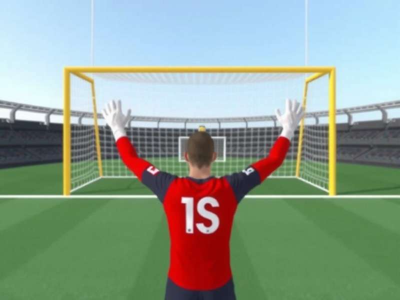 Professional goalkeeper making a diving save during a match