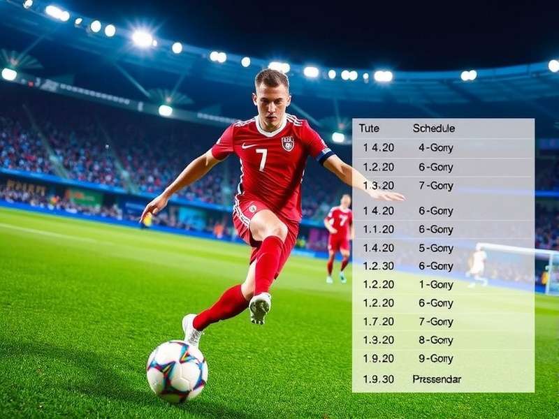 FIFA 2022 World Cup Schedule Calendar displayed on a laptop and mobile phone