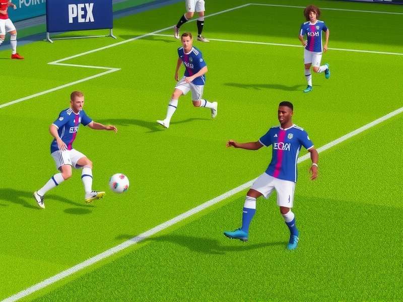 Graphical representation of FIFA gameplay tactics and formations