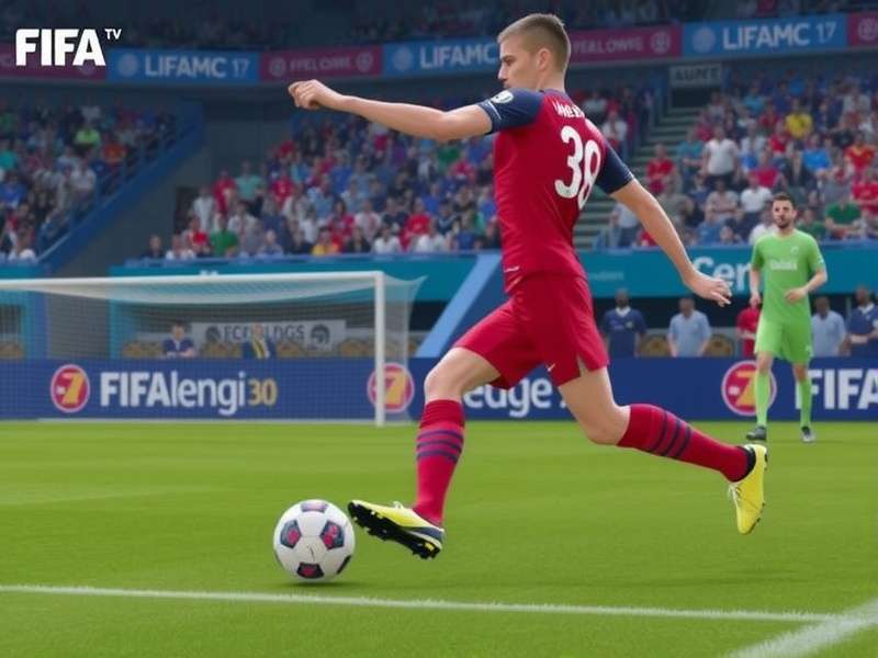 FIFA referee explaining offside rule to players during a match