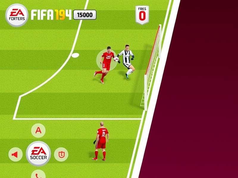 FIFA Soccer Gameplay on a high-end PC and mobile phone, showing intense match action