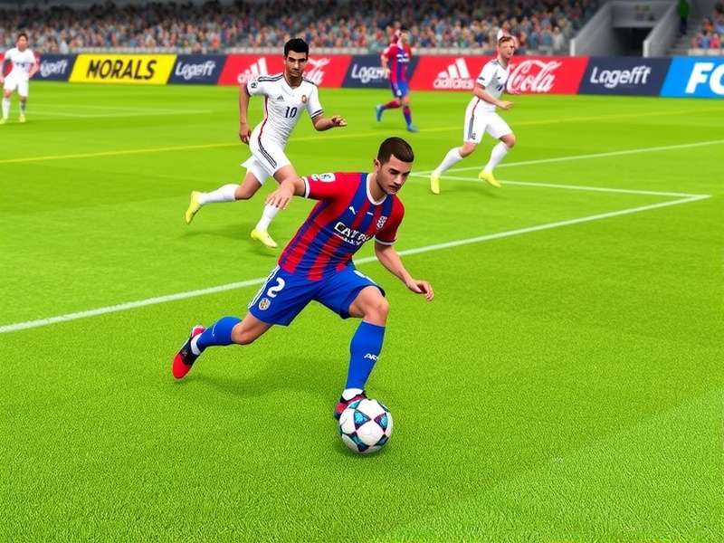 FIFA Soccer 12 gameplay screenshot showing Lionel Messi dribbling