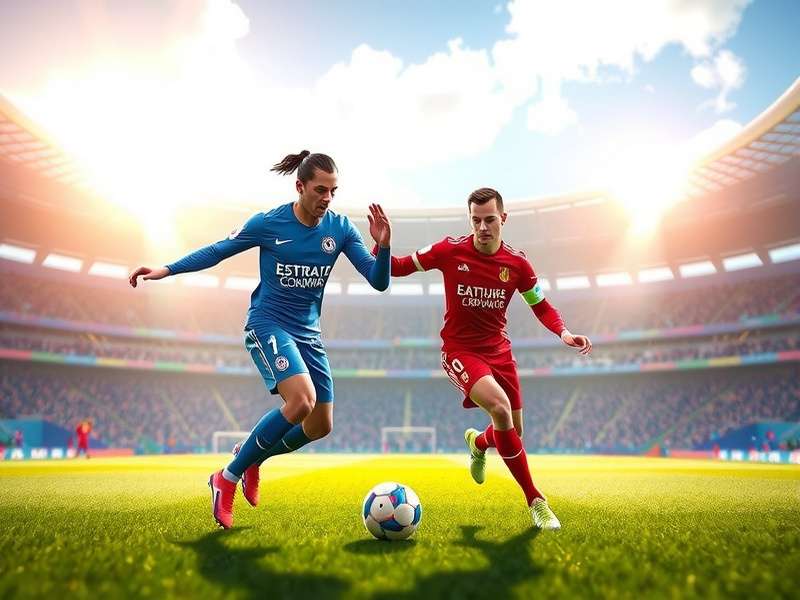 FIFA Soccer gameplay on a screen