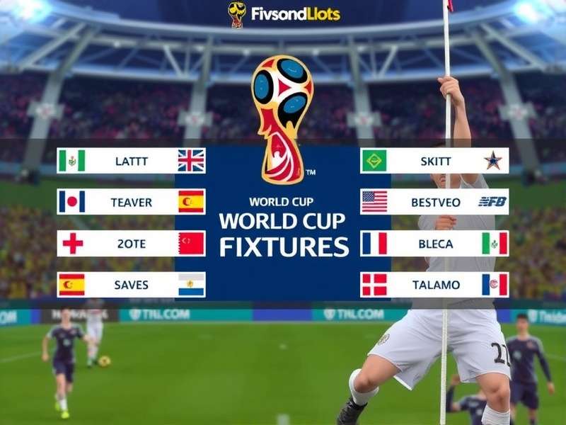 FIFA World Cup Trophy on a football pitch