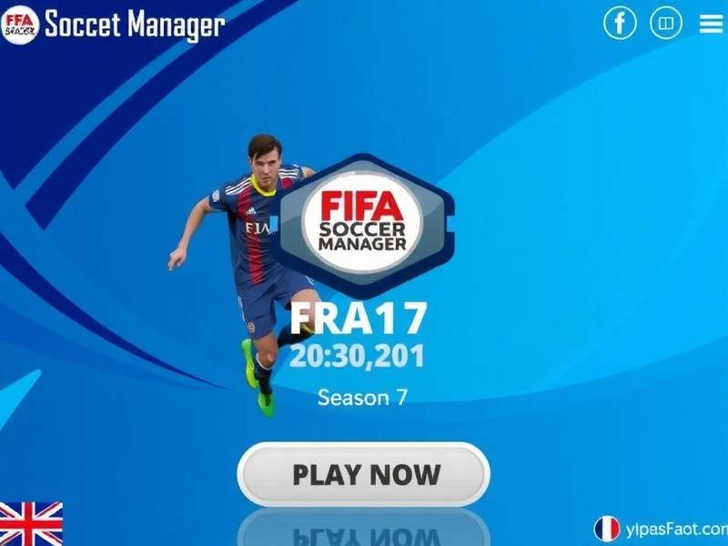 FIFA Soccer Manager gameplay interface on a modern device