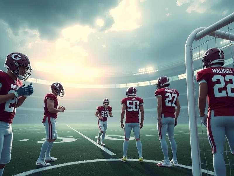 Dynamic FIFA Soccer team celebrating a goal in a packed stadium