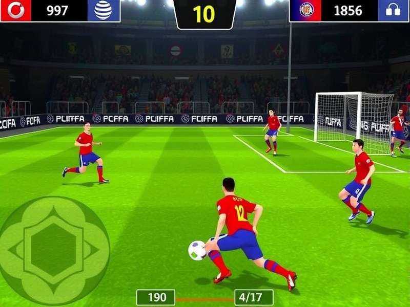 Referee analyzing handball situation with players