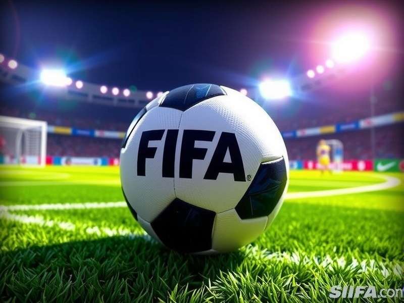 Official FIFA World Cup match ball on green grass