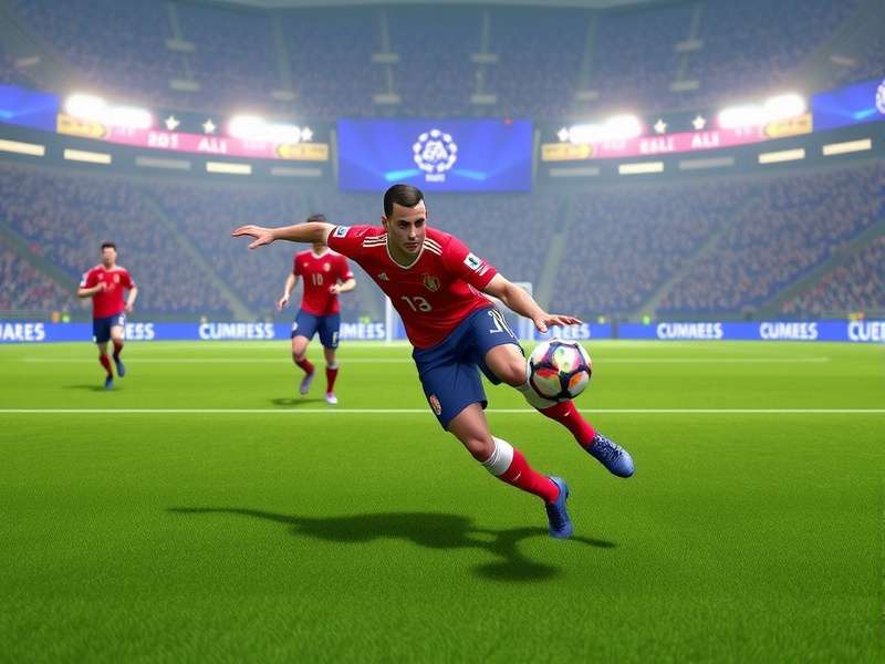 Concept art of a modern football stadium in India for FIFA World Cup 2034