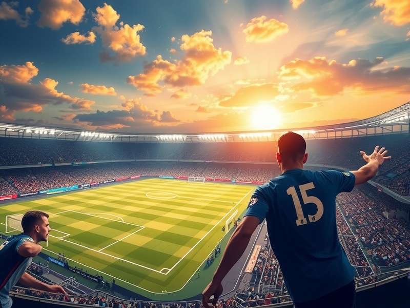 FIFA World Cup trophy with global map background