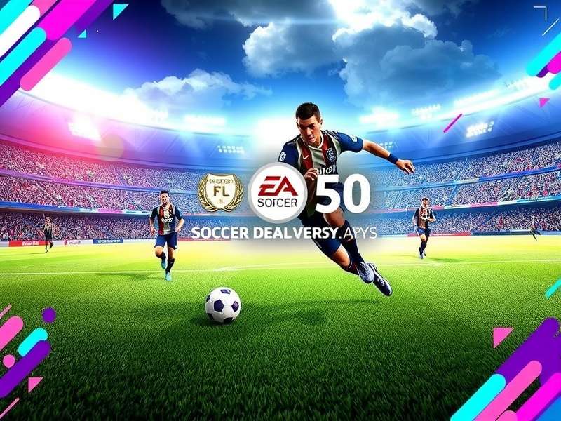 FIFA Soccer gameplay screenshot showing a match at Santiago Bernabéu