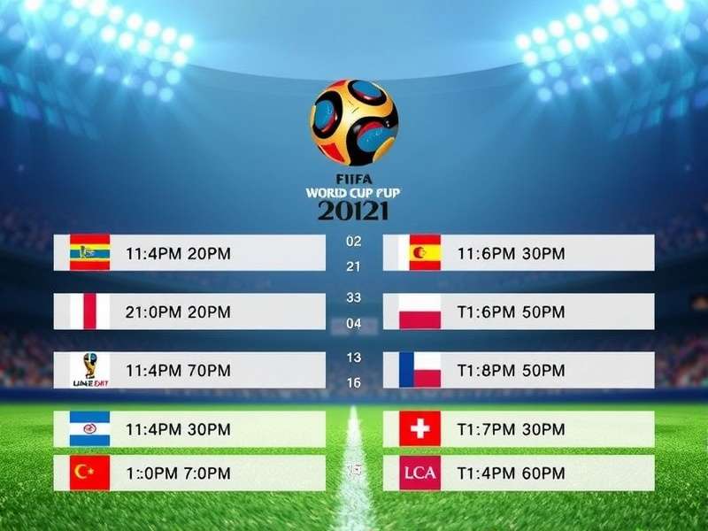 FIFA World Cup trophy shining under stadium lights