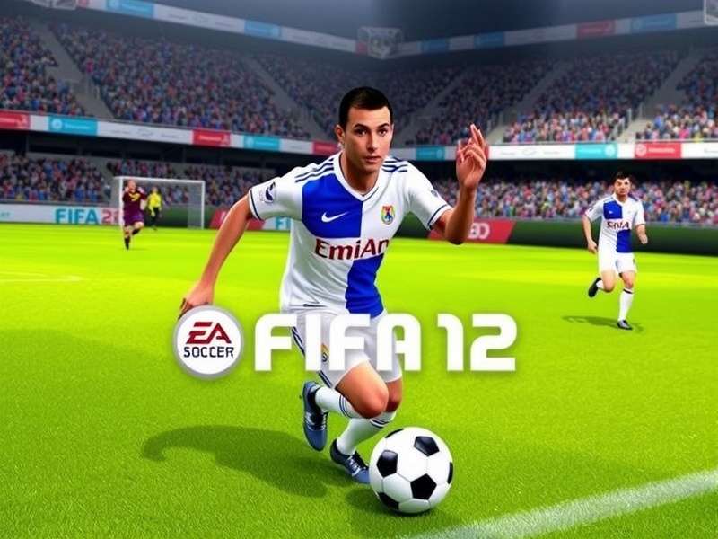 FIFA Soccer 12 cover art featuring Wayne Rooney in dynamic action, iconic football gaming poster