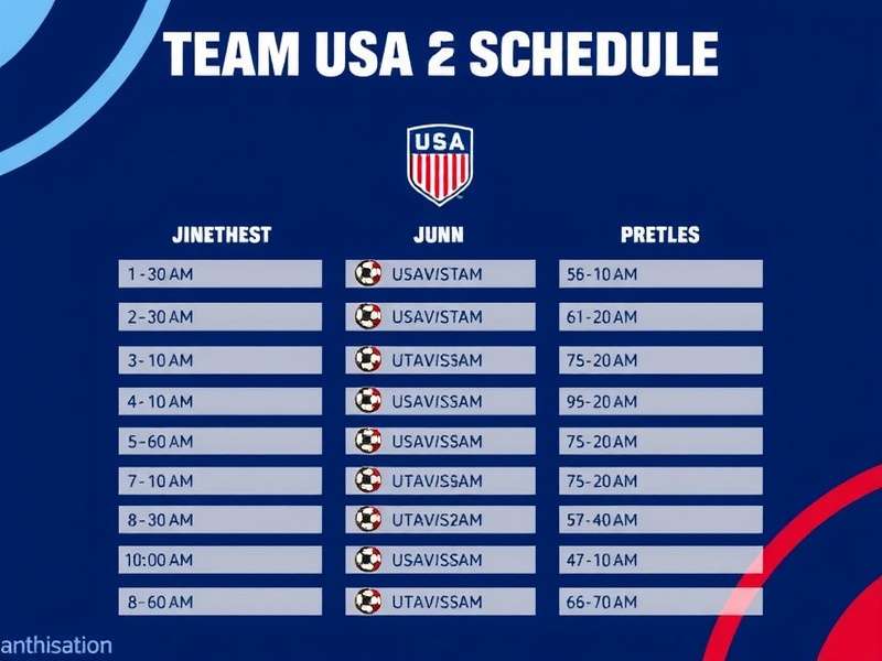 Team USA FIFA Soccer Schedule – USMNT players celebrating a goal on the field
