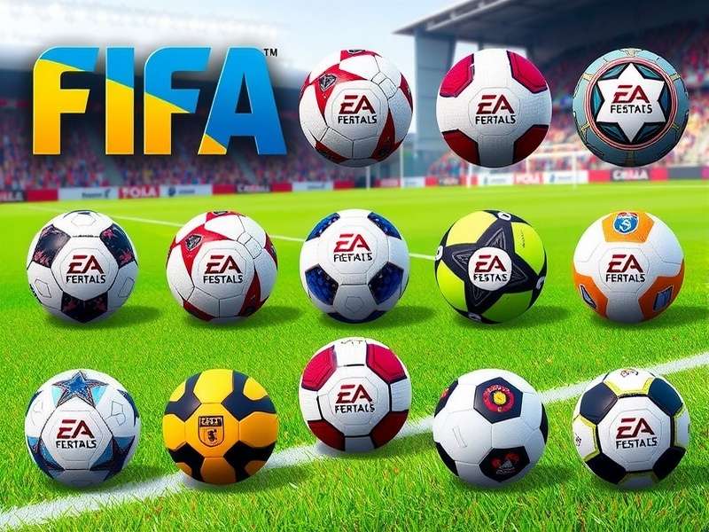 A curated display of FIFA soccer balls from various collections, including Bhaji Supreme Star and Bow Champion Royale